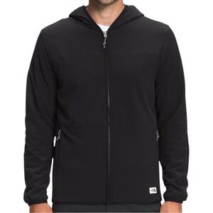 The North Face Men's L Mountain Sweatshirt Full Zip Hoodie Black Quilted Ventrix